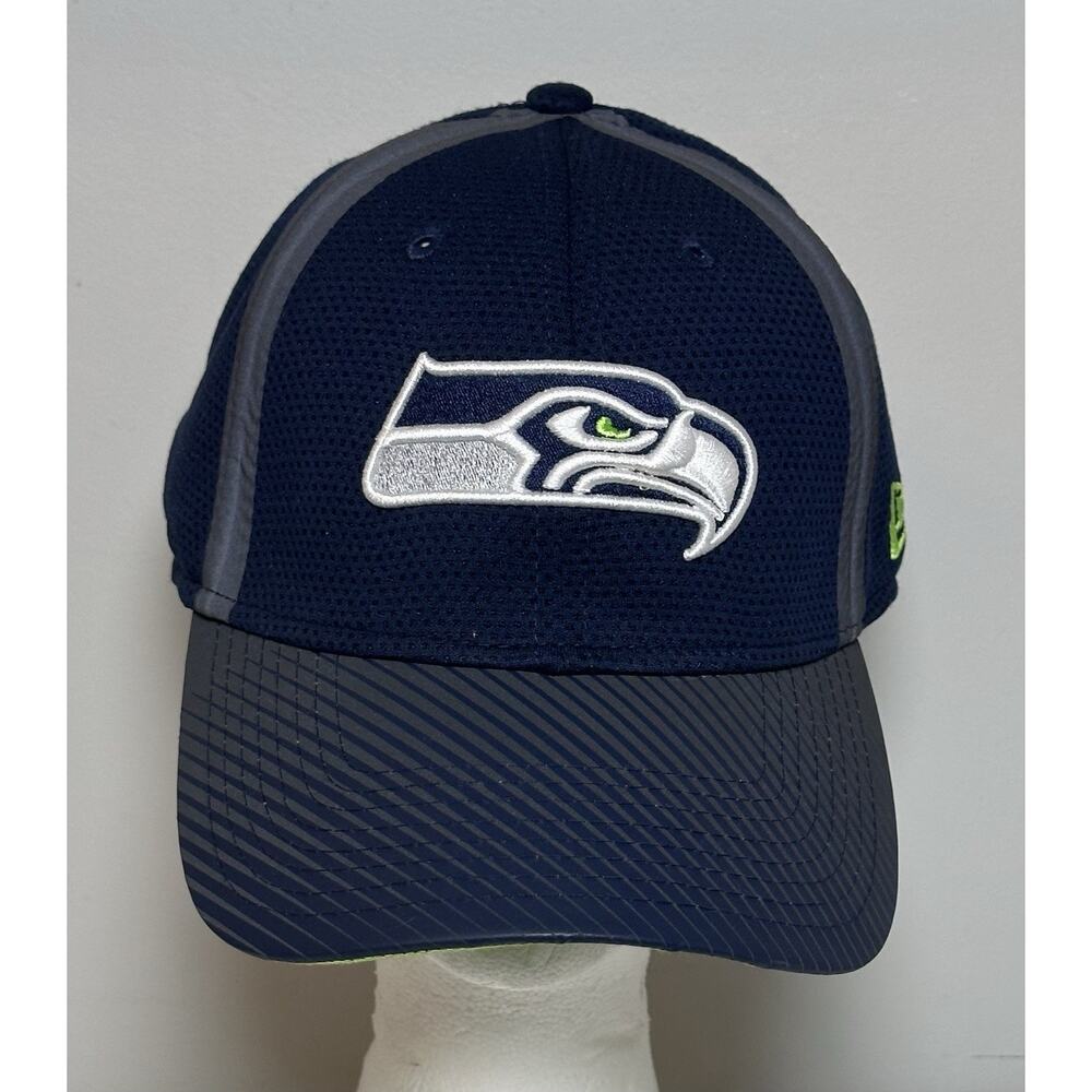 New Era Seattle Seahawks Team-Logo Hat, Baseball Cap, 39THIRTY - Small/Medium -